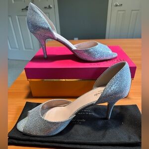 Kate Spade Silver Sage Sparkle Pumps Size 10.5. Worn once.